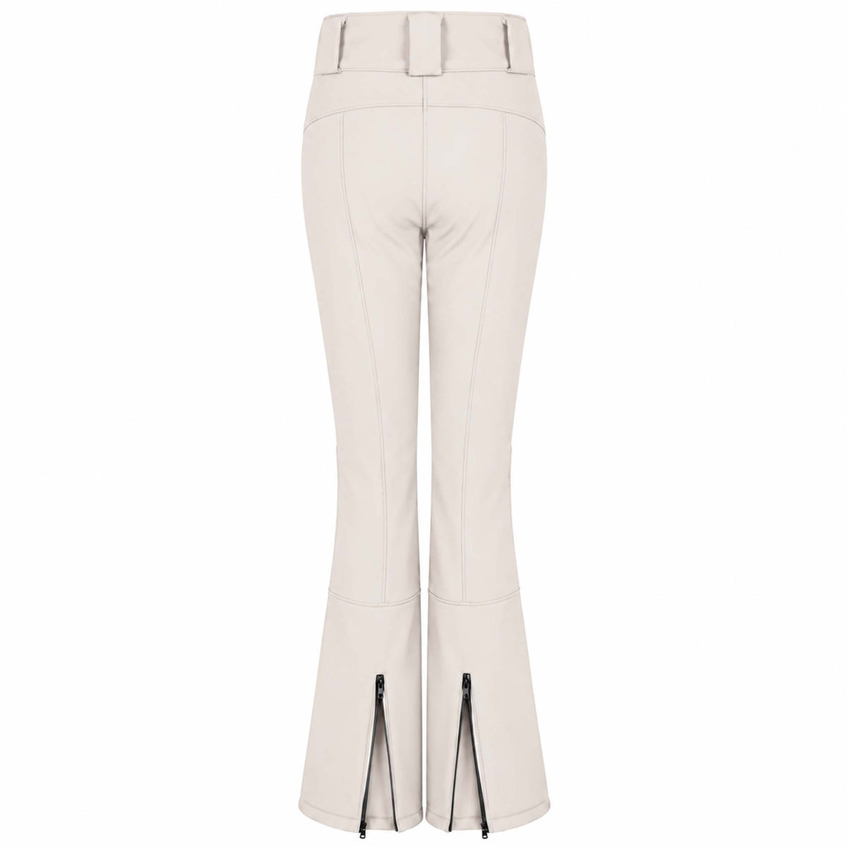 Skibroek Longlady Wanda Offwhite |  Tall| kleding lange vrouwen | achterkant rits open