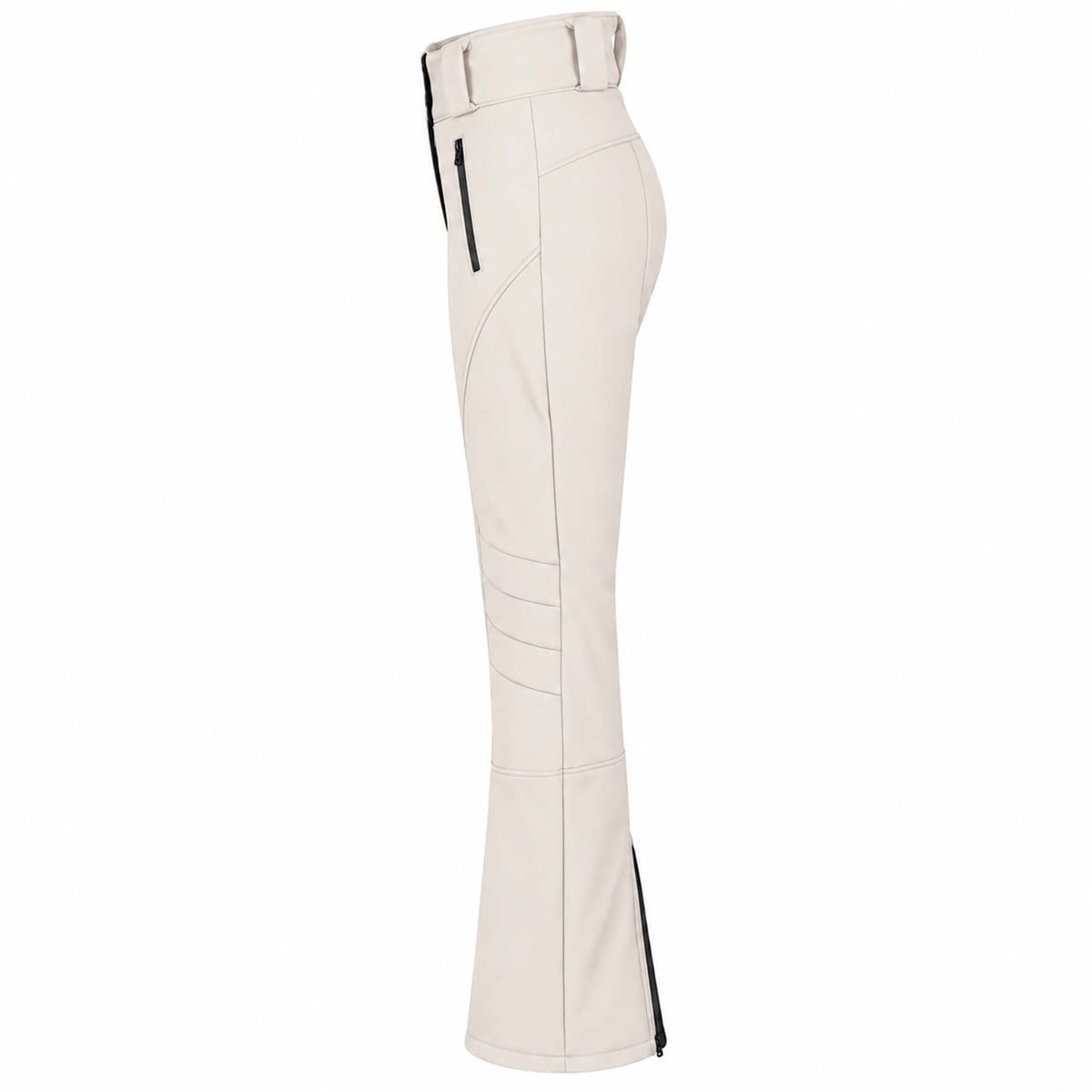 Tall Skibroek Longlady Wanda Offwhite |  kleding lange vrouwen | zijkant