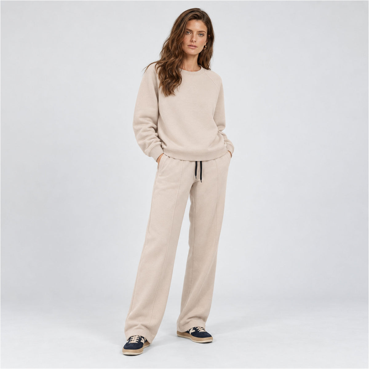 LongLady Sweatpants Stefanie Lichtbeige | Tall