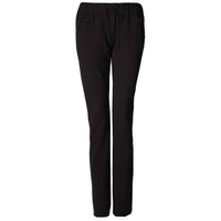 Sportbroek voor lange vrouwen- Longlady Sportbroek Shardyn in joggingstof in de kleur zwart - voorzijde - Tall lengte