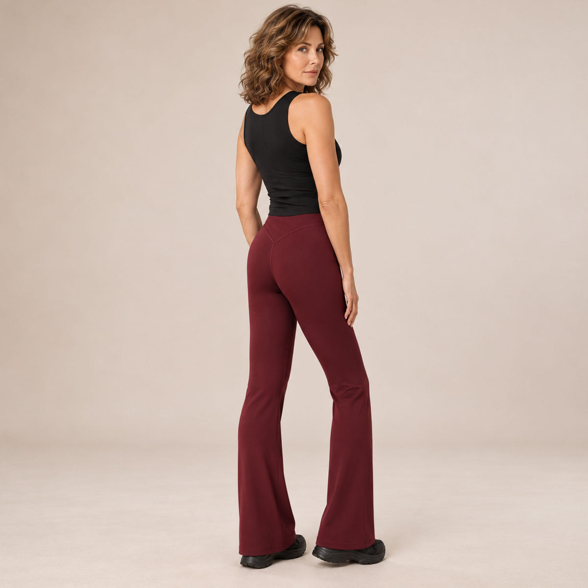 LongLady Sportlegging Sabine Katoen Bordeaux | Tall