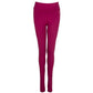 Sportlegging lange vrouwen Sjors katoen cherise - Tall sportjeggings