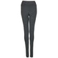 Sportlegging lange vrouwen Sjors katoen antraciet - Tall sportjeggings