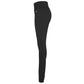Sportlegging lange vrouwen Sjors katoen zwart - Tall sportjeggings