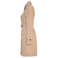 Tall Manisa Trenchcoat Nougat - lange vrouwen