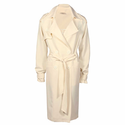 fashion tall woman longlady trench coat manja