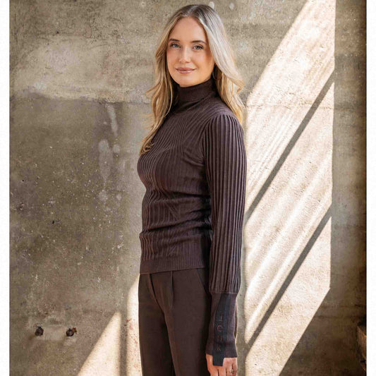 ICNK Trui Anury Donkerbruin | Tall