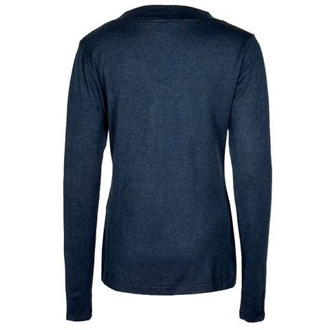 Longlady Truitje Felicia Donkerblauw, tall kleding voor lange dames, achteraanzicht