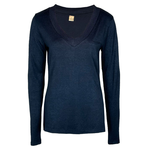 Longlady Truitje Felicia Donkerblauw, tall kleding voor lange vrouwen