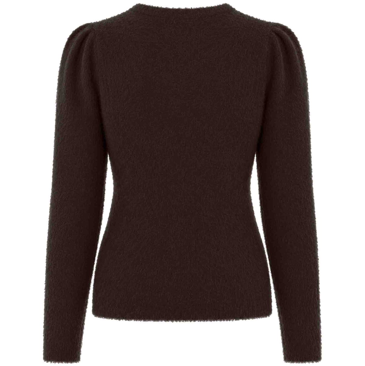 NED Trui Belins Ganache Brown – achterzijde – kleding voor lange vrouwen