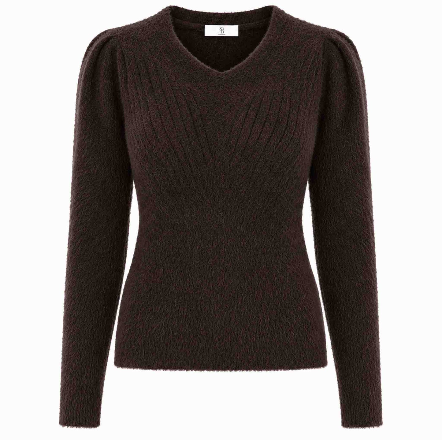 NED Trui Belins Ganache Brown | Tall