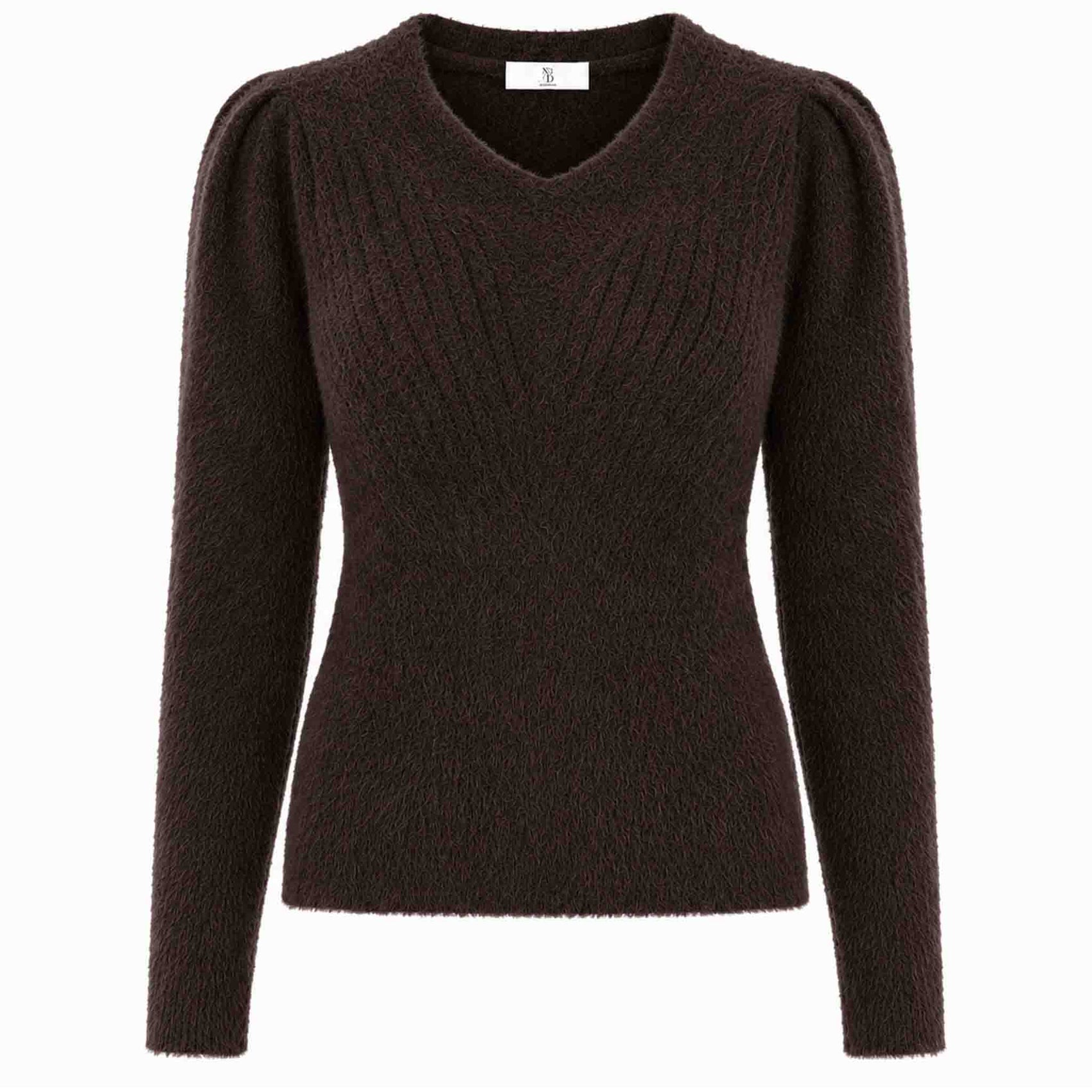 NED Trui Belins Ganache Brown | Tall