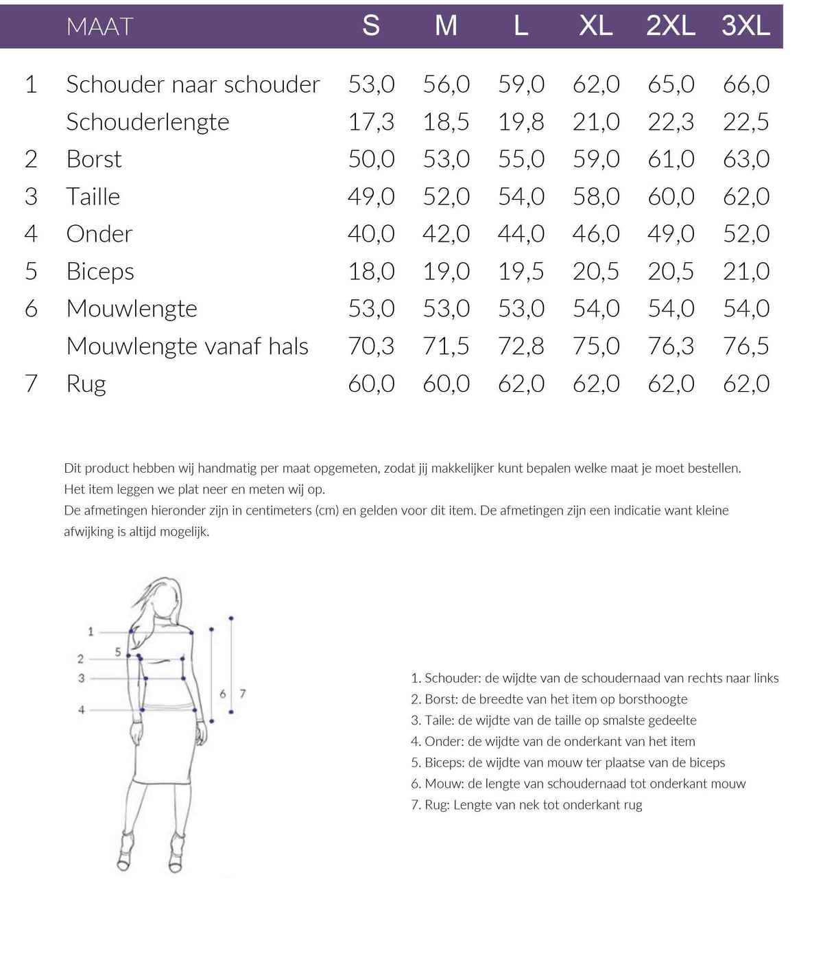 Maattabel NED Trui Hest Donkerblauw | Tall