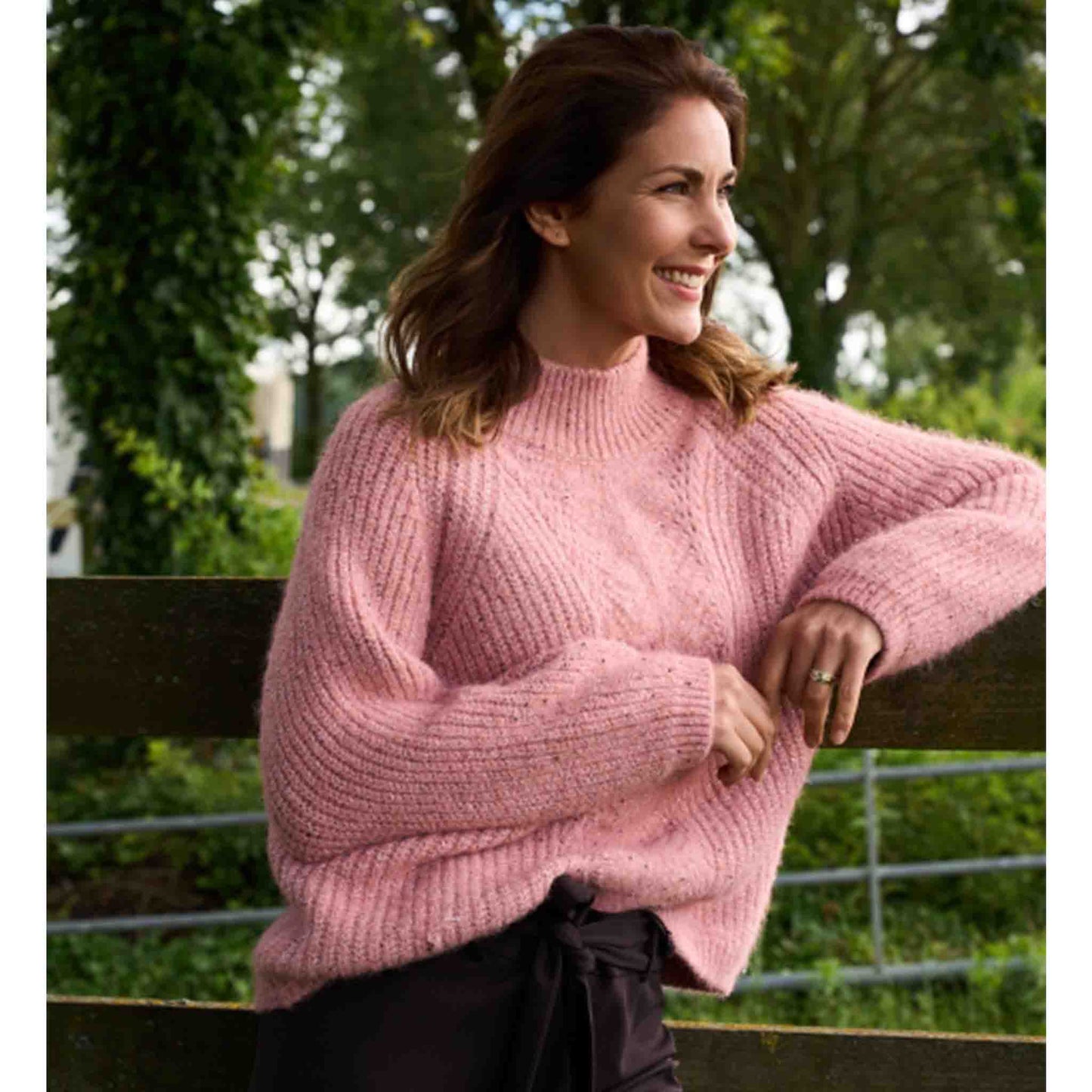 NED Trui Kajsa Sequin Roze | Tall