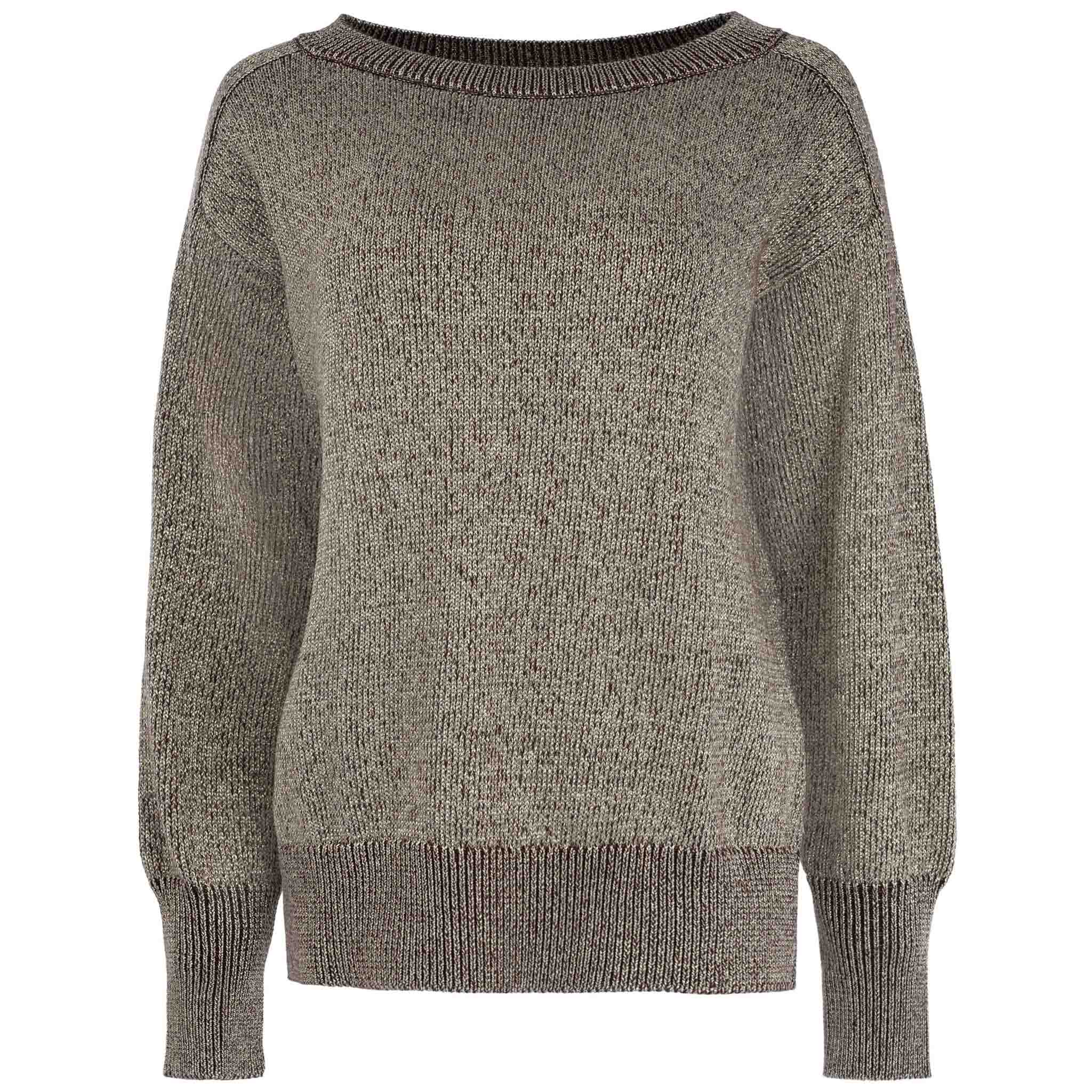 NED Trui Myson Metallic Bruin