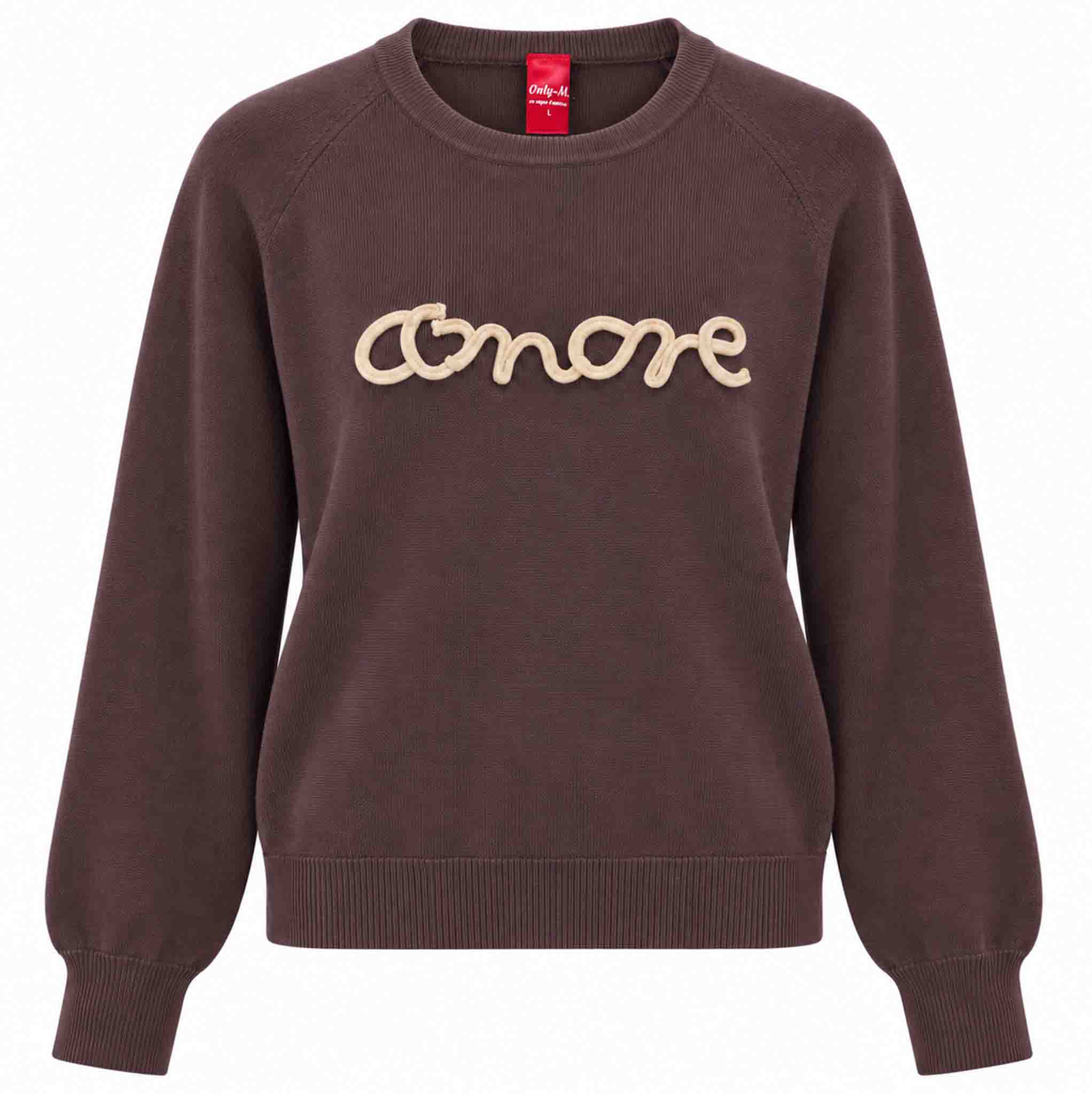 Only-M Trui Amore Bruin | Tall