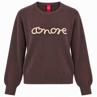 Only-M Trui Amore Bruin | Tall