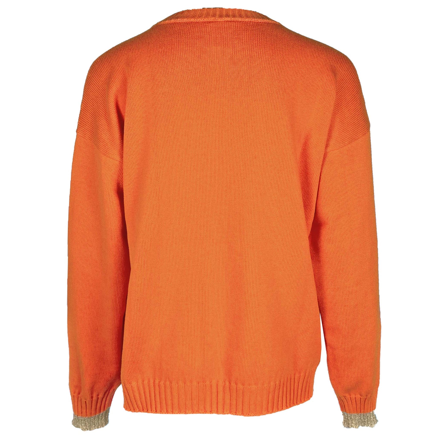 Only-M Trui Dolce Vita Oranje, tall kleding voor lange dames, achteraanzicht
