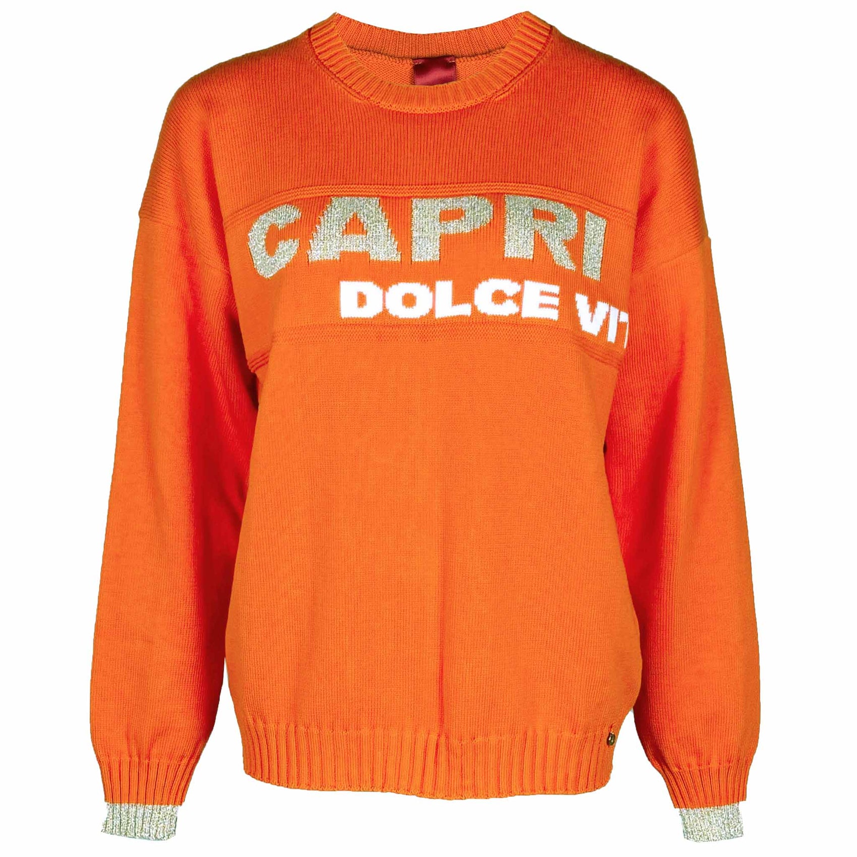 Only-M Trui Dolce Vita Oranje, tall kleding voor lange vrouwen
