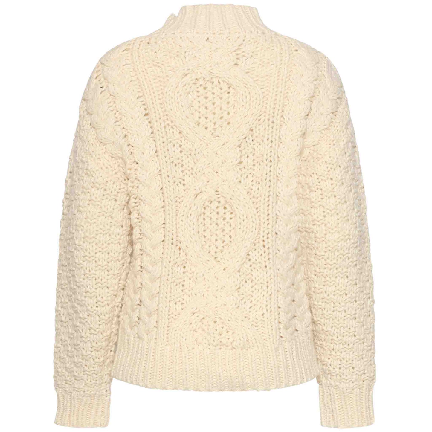 Smashed Lemon Trui Kabel Offwhite – achterkant – LongLady lange dames mode