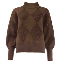 ICNK Trui Sigrid Bruin | Tall