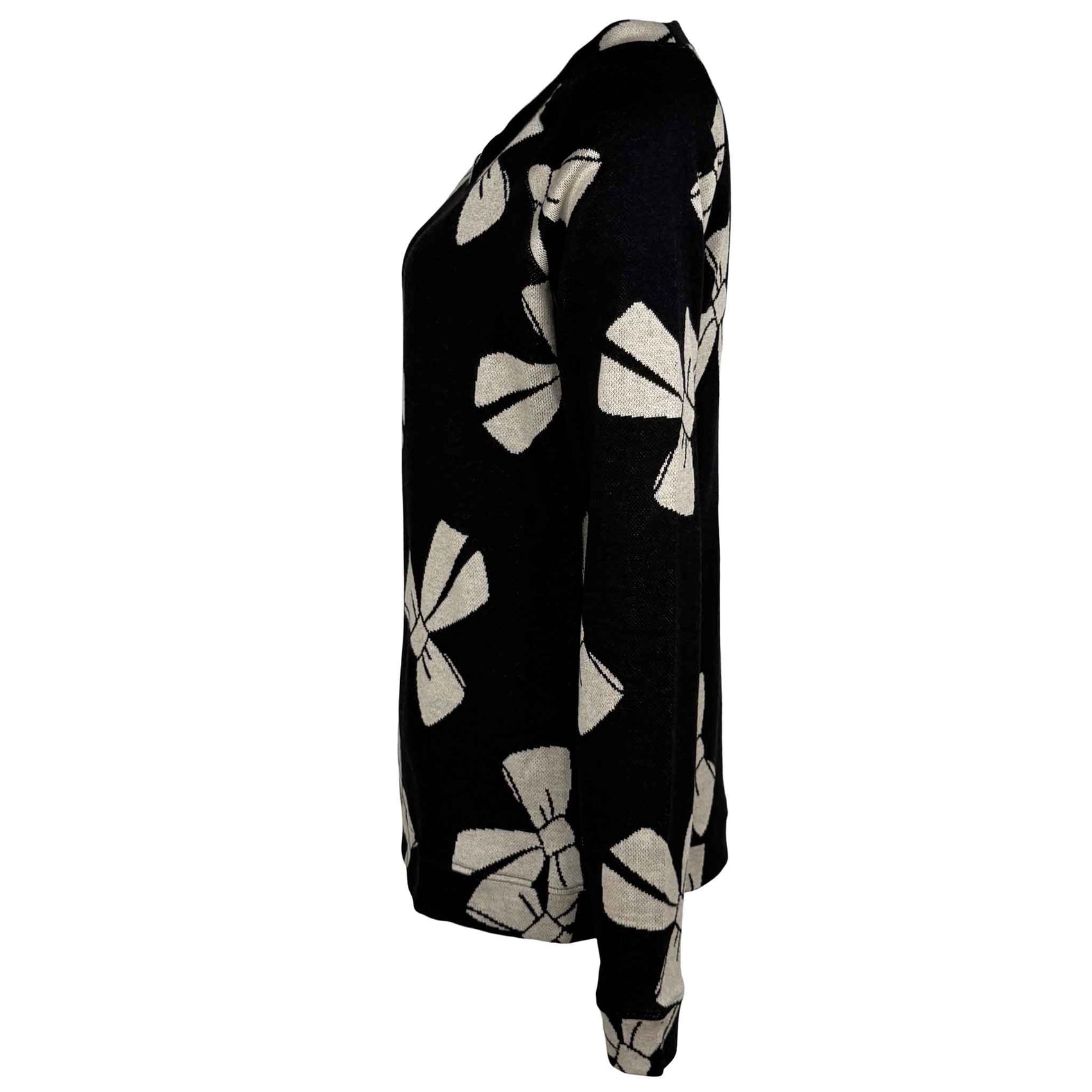 Longlady Trui Fresia Tie Bow, kleding voor lange vrouwen, zijaanzicht