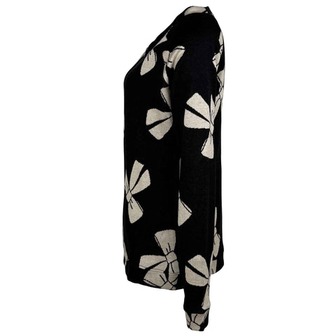 Longlady Trui Fresia Tie Bow, kleding voor lange vrouwen, zijaanzicht