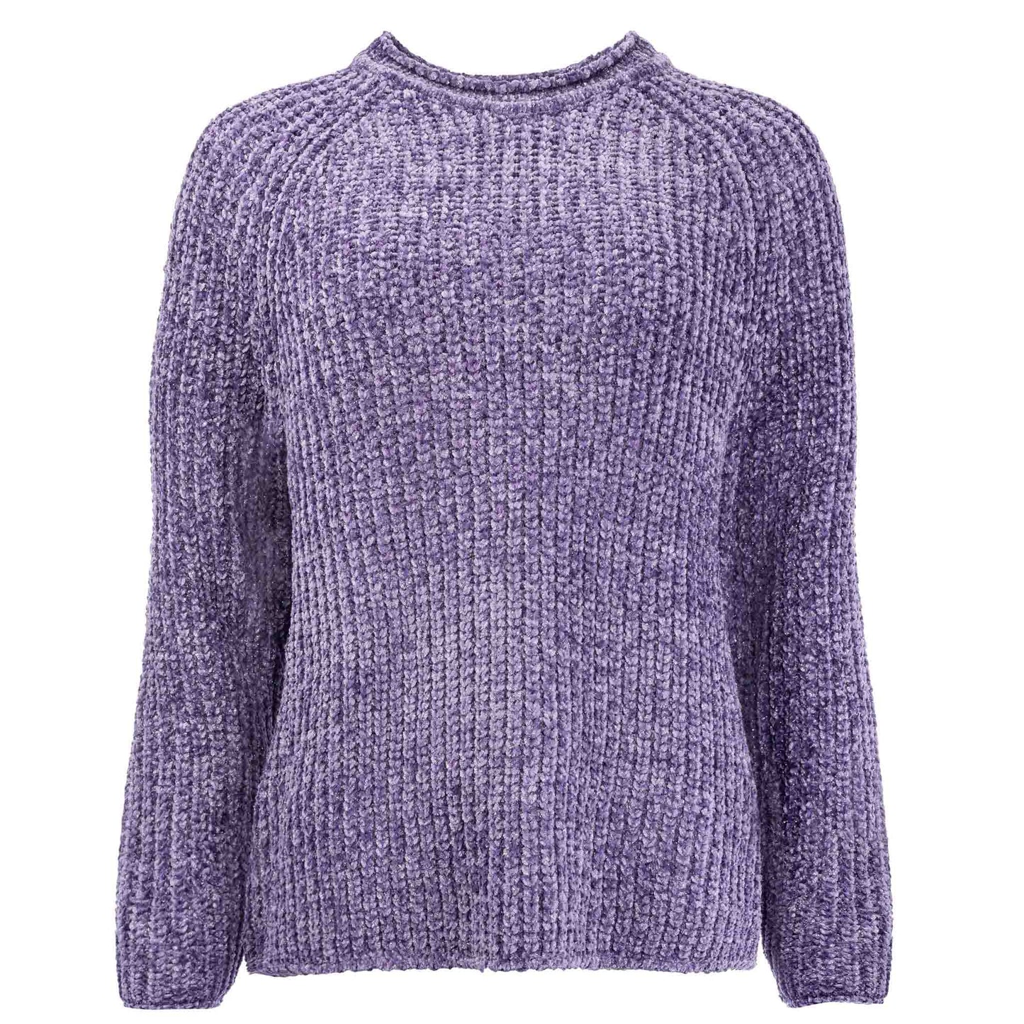 NED Trui Chenille Glitter Paars | Tall