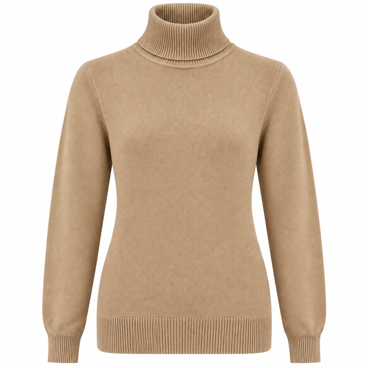 Tall truitje Casamia Col Beige | kleding lange vrouwen | voorkant
