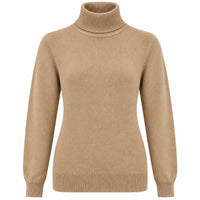 Tall truitje Casamia Col Beige | kleding lange vrouwen | voorkant