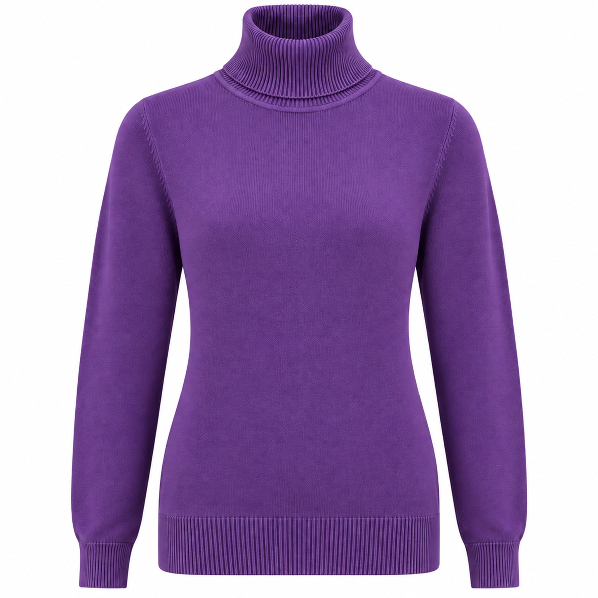 Tall truitje Casamia Col Paars | kleding lange vrouwen | vooraanzicht