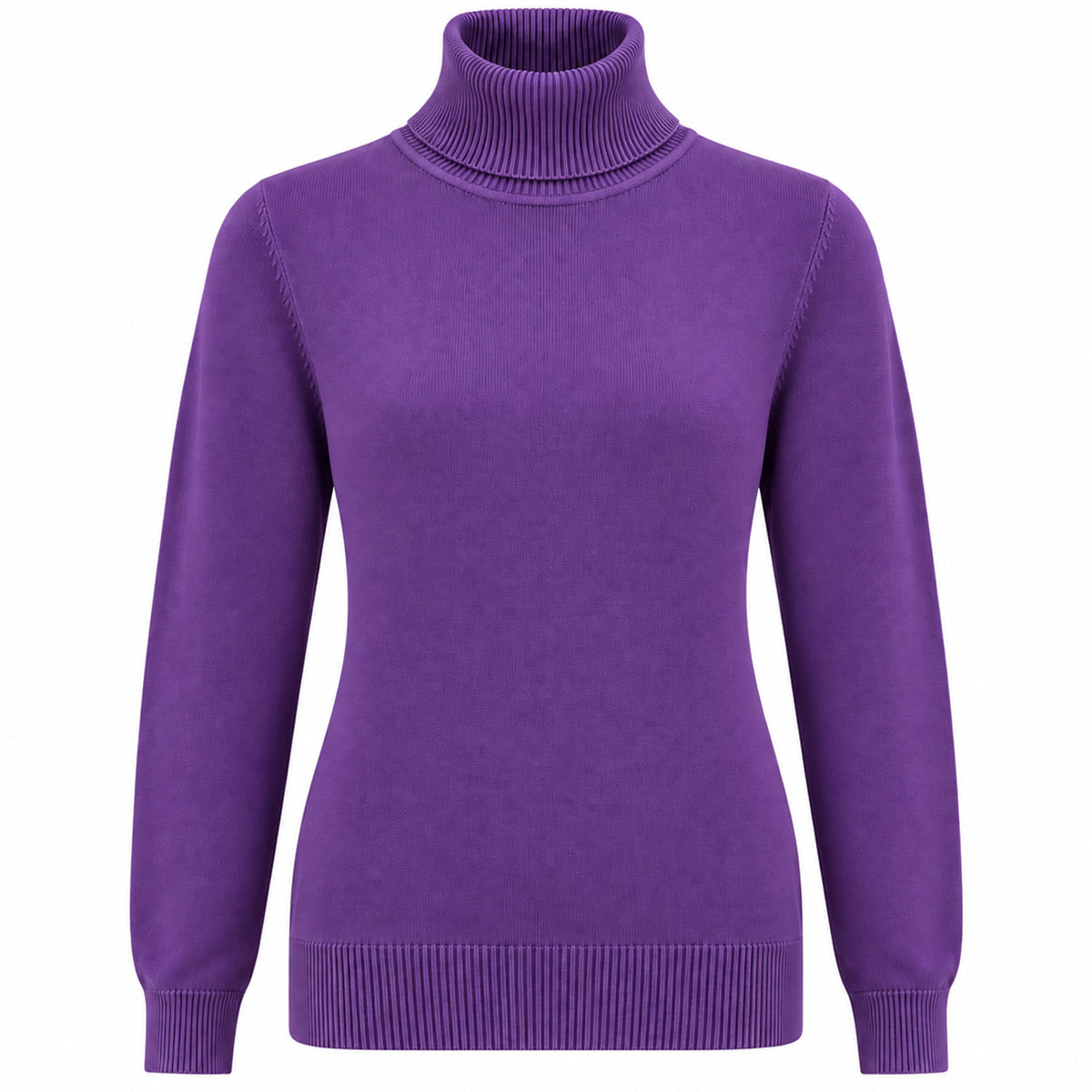 Tall truitje Casamia Col Paars | kleding lange vrouwen | vooraanzicht