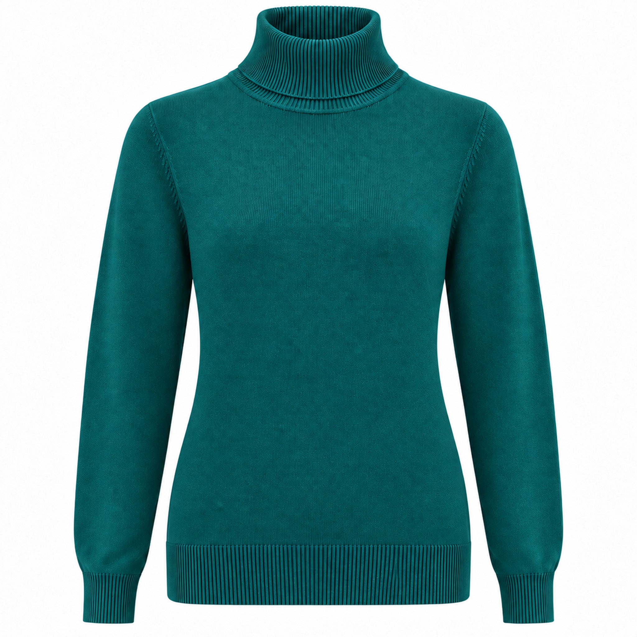 Tall truitje Casamia Col Petrol | kleding lange vrouwen | vooraanzicht