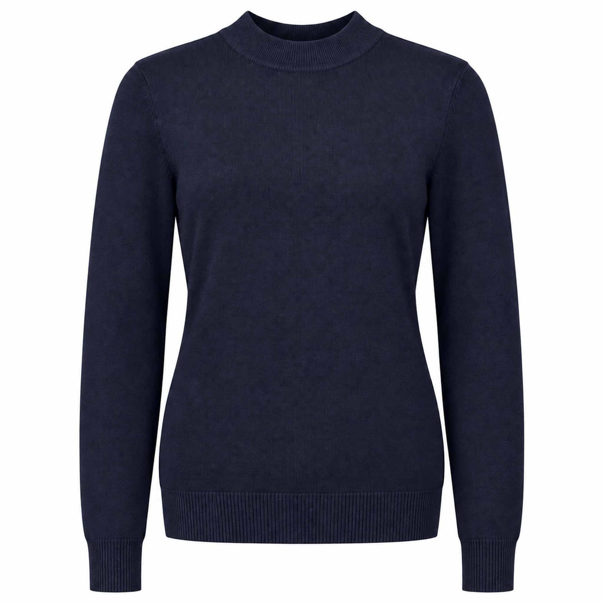 Casamia Truitje Turtleneck Navy, tall kleding voor lange vrouwen voorkant