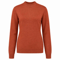 Casamia Truitje Turtleneck Roest, tall kleding voor lange vrouwen voorzijde