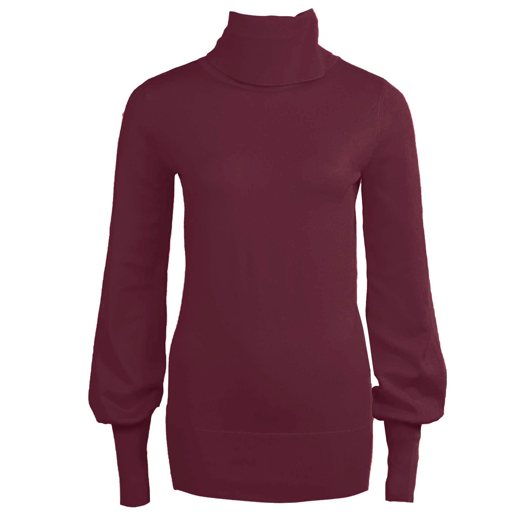Only-M Trui Ballonmouw Bordeaux | Tall