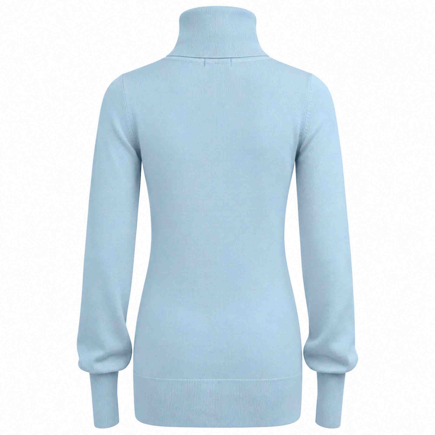 Tall Only-M Trui Ballonmouw Lichtblauw - achterkant - lange dames