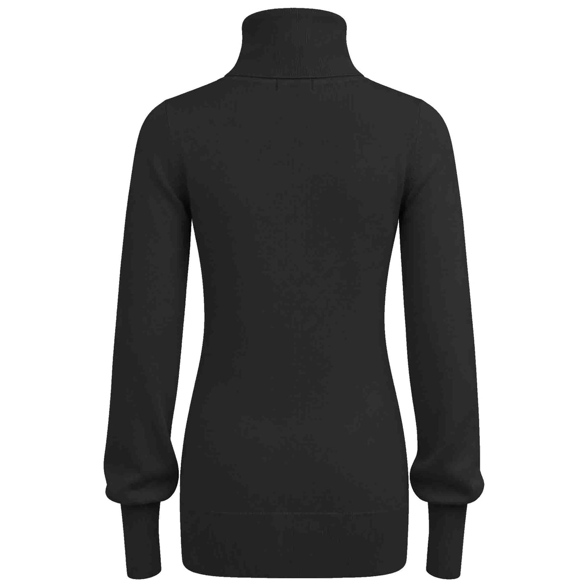 Tall Only-M coltrui met ballonmouwen zwart | achterkant | lange lengte