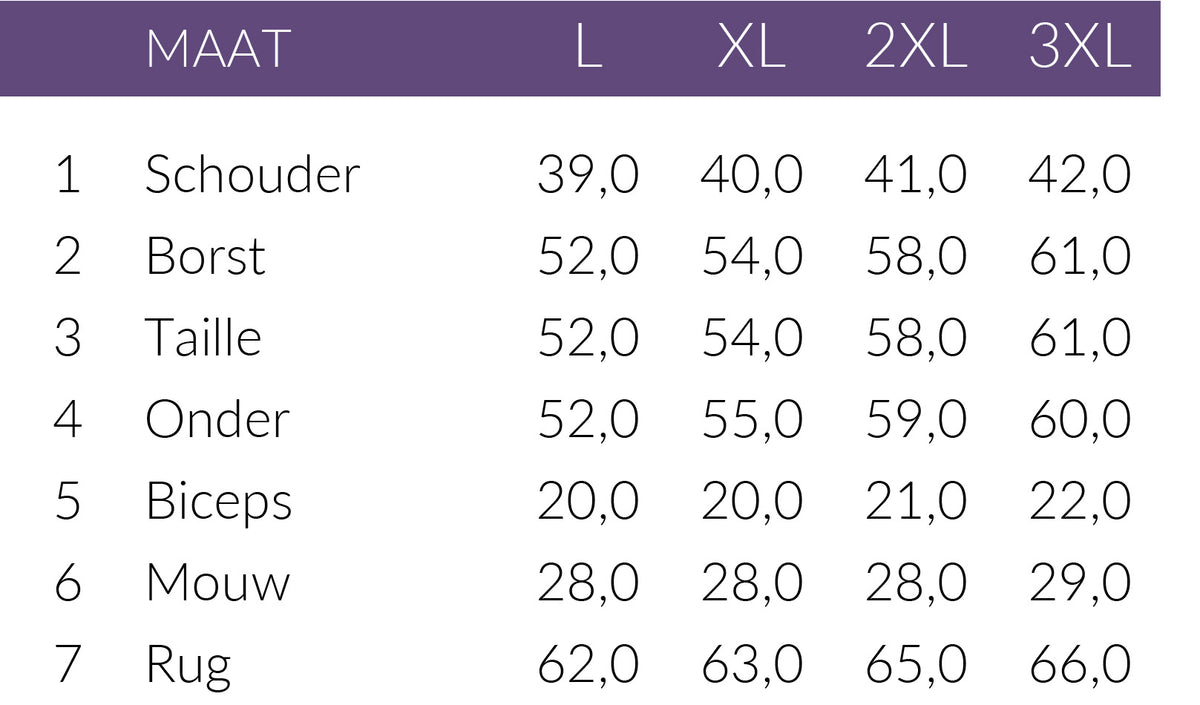 Maattabel Smashed Lemon Truitje Jaquard Offwhite | Tall