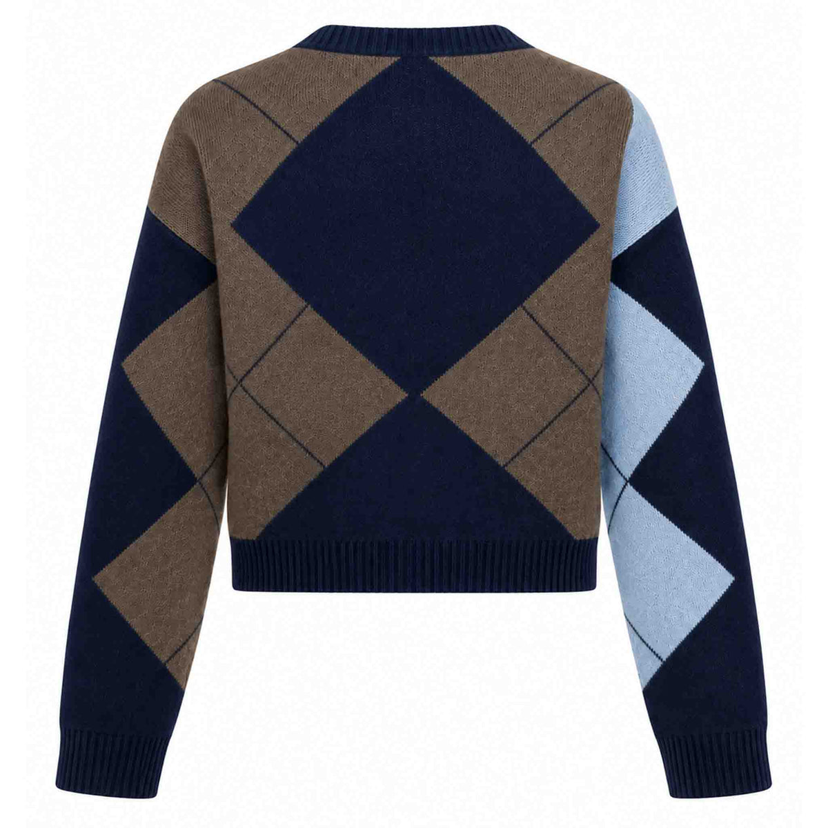 ICNK Vest Veloura Argyle Donkerblauw | Tall