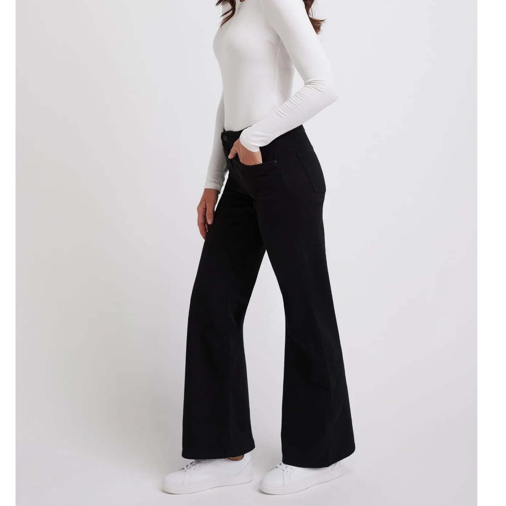 Wonderjeans RS Relaxed Wide Forever Black | Tall
