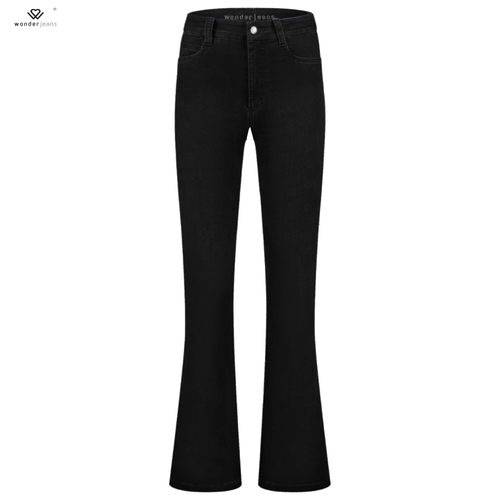 Tall Wonderjeans WF Flared Zwart - lange vrouwen