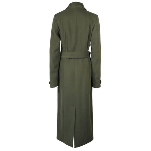 Longlady Jas Mandy Khaki, tall kleding voor lange dames, achteraanzicht
