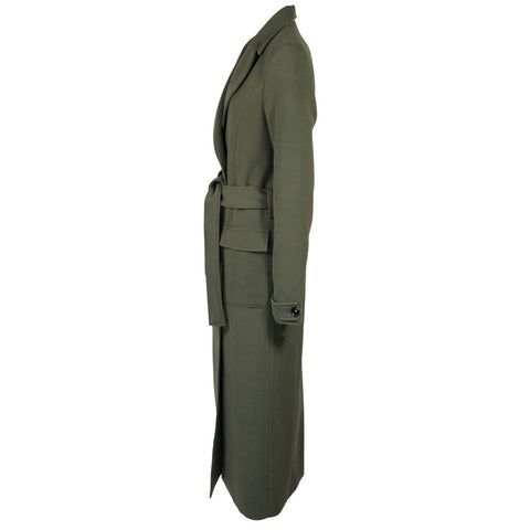 Longlady Jas Mandy Khaki, kleding voor lange vrouwen, zijaanzicht