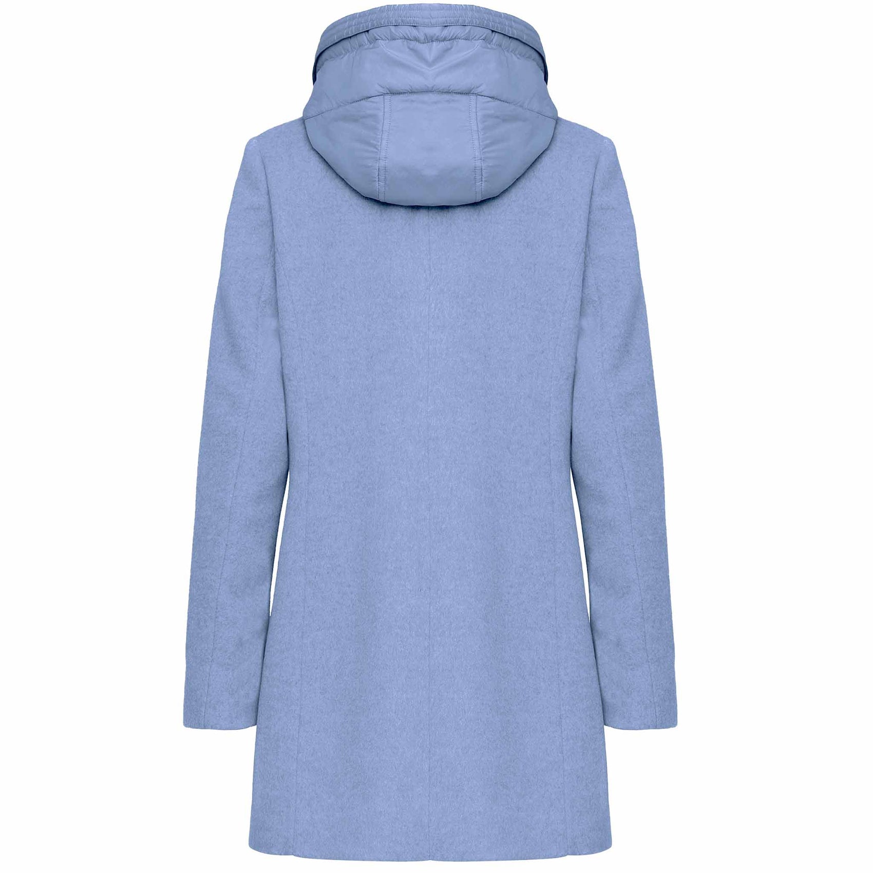 Manisa Jas Wol Lichtblauw, tall kleding voor lange dames, achteraanzicht
