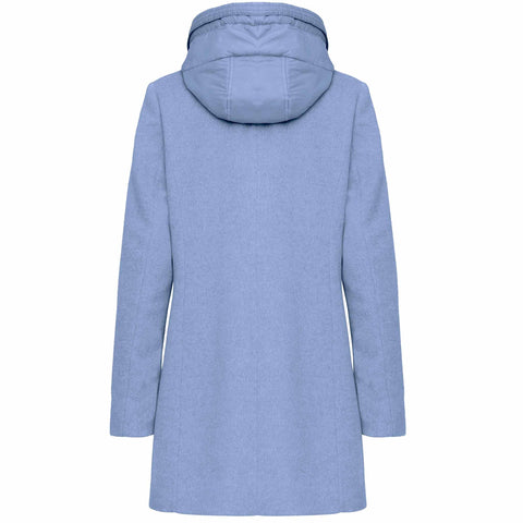 Manisa Jas Wol Lichtblauw, tall kleding voor lange dames, achteraanzicht