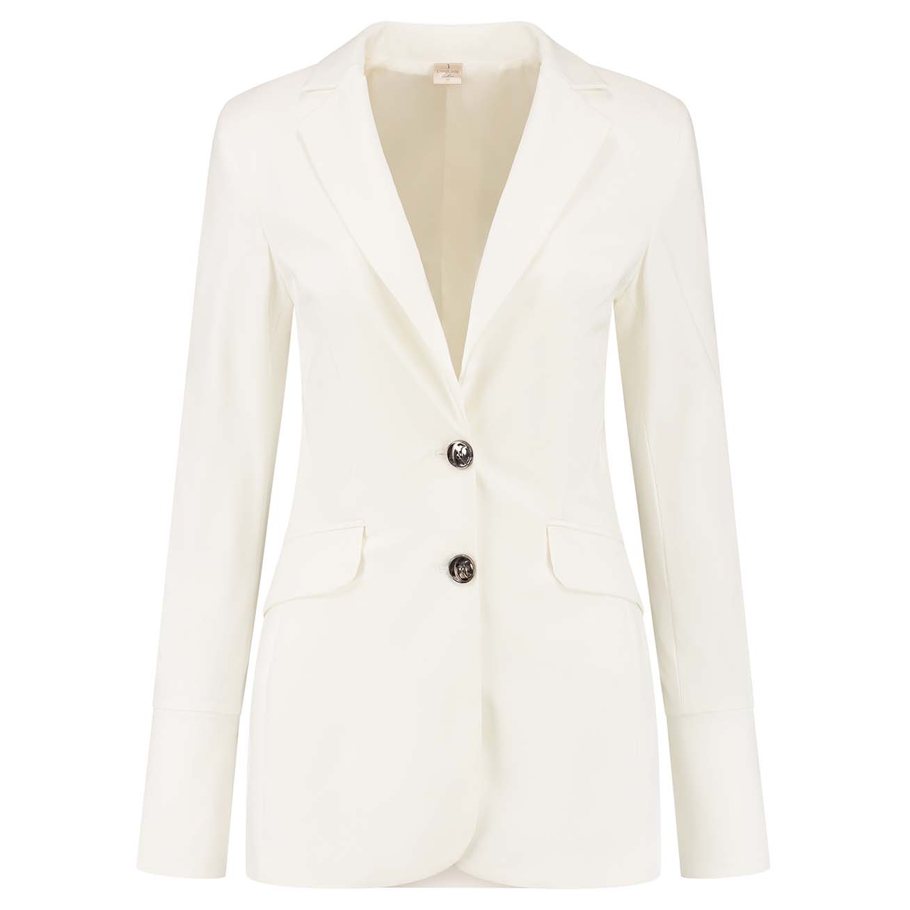 mode lange vrouw longlady z blazer travel strong offwhite