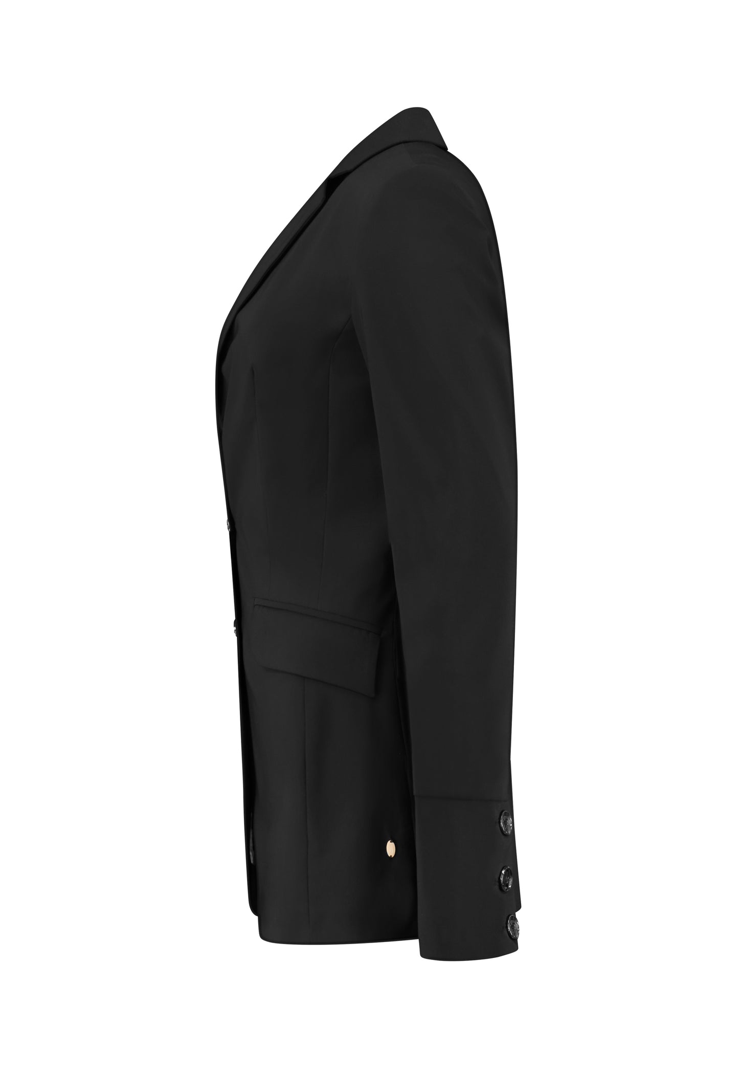 kleding lange vrouwen blazer longlady z travel strong zwart
