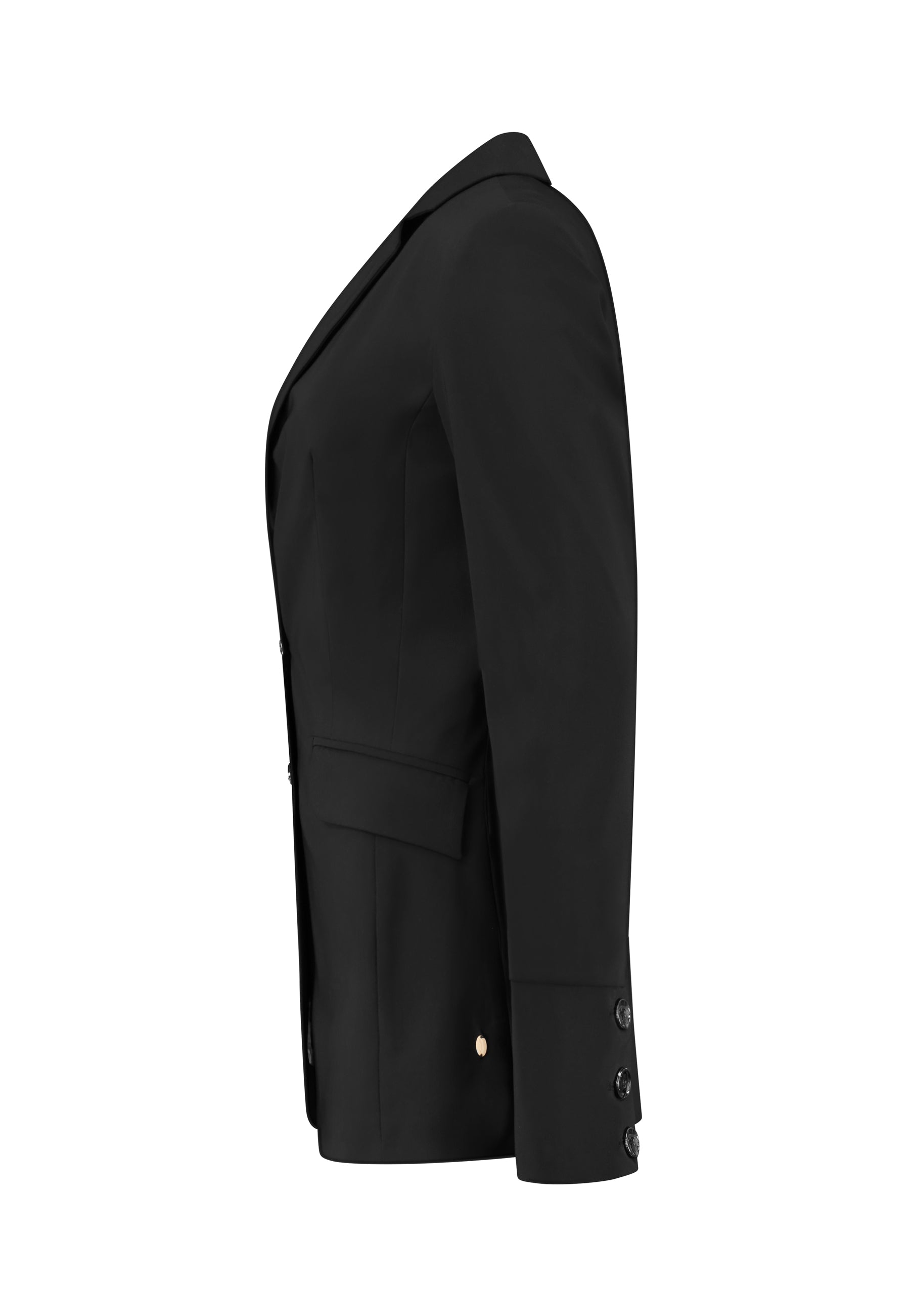 kleding lange vrouwen blazer longlady z travel strong zwart