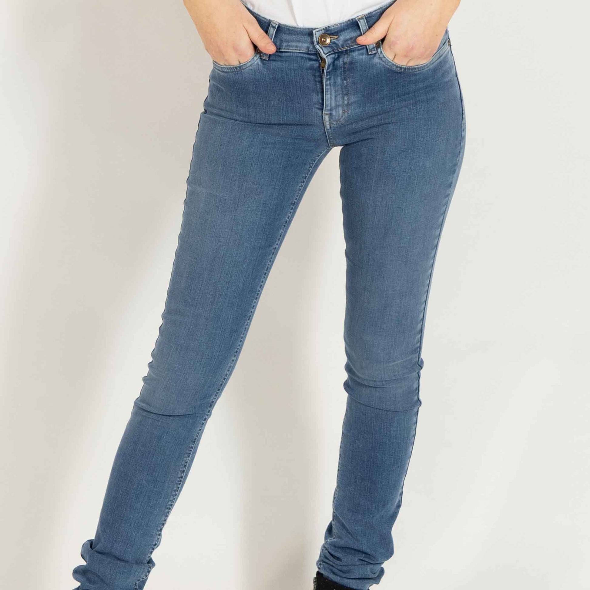 kleding lange vrouwen bloomers jeans lange vrouwen alina bleached